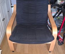 Armchair and footstool