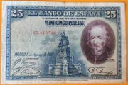 1928 Spain 25 Pesetas Calderon De La Barca