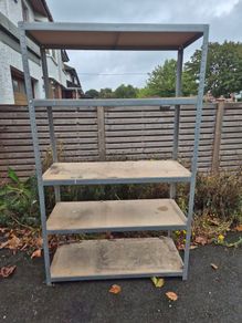2 garage shelves