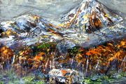 The Reek in Winter's Grip, Contemporary Croagh Patrick Acrylic
