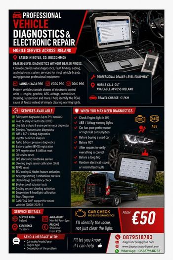 Diagnostics& electric repare