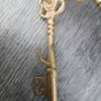 Vintage Brass Key Hooks Image 3
