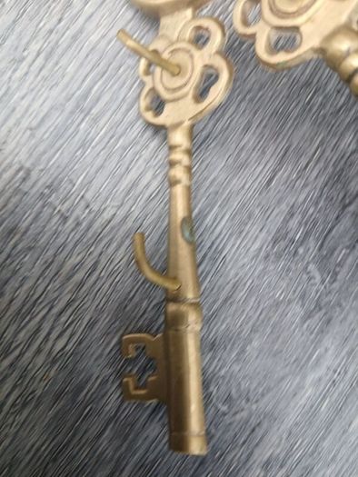 Vintage Brass Key Hooks