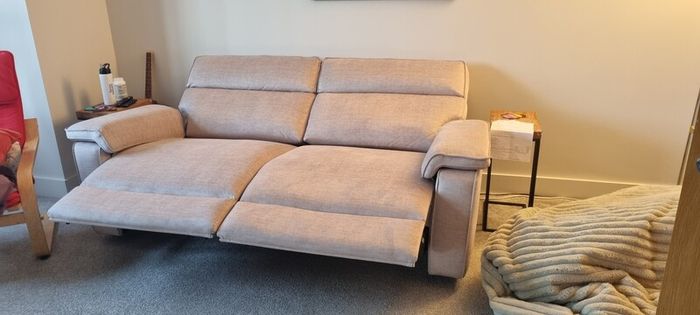 Like New 3 Seater Power Reclining Sofa
