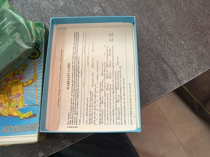Teenage Mutant Hero Turtles C64 Commodore 64 Big Box (Konami / Image Works, 1990)