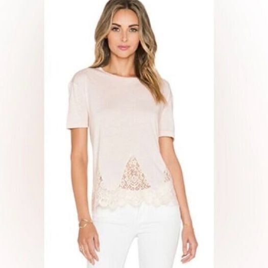 The Kooples Lace Detail T-shirt