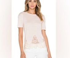 The Kooples Lace Detail T-shirt