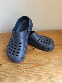 Navy Crocs