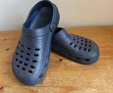 Navy Crocs
