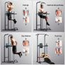 JX FITNESS Power Tower Adjustable Dip Station Pull up Bar Push Up Workout Abdominal Exercise Home Gym Tower Body Building Image 7