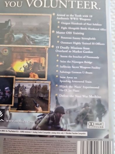 Medal of Honor Frontline PlayStation2 Ps2 Games Original