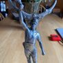 Pair of metal statues - vintage Image 7