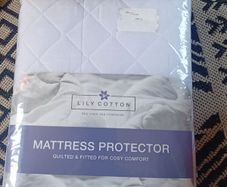 Mattress Protector. Lily Cotton. Single