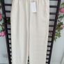 trousers Bnwt Zara cream wide leg trousers medium modal fabric Image 2