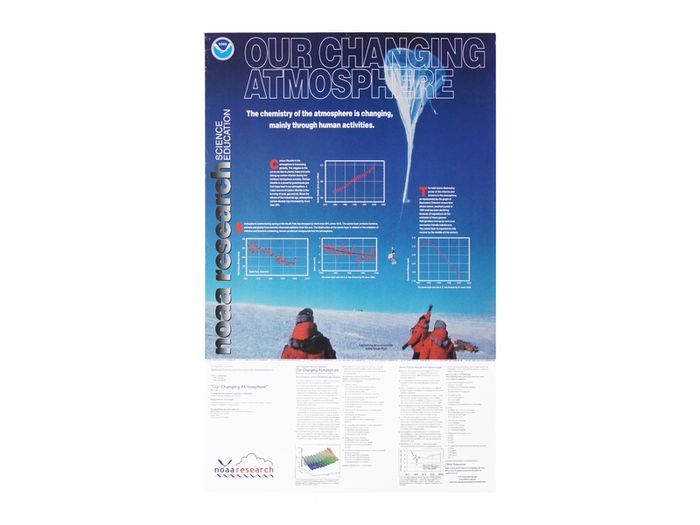 Noaa Research Our Changing Atmosphere >A1 Size Educational/Science/Meteorological/Ozone Layer/Greenhouse Effect Poster