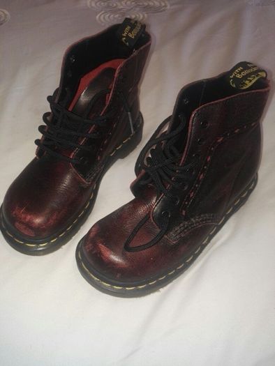 Boys Ox Blood Dr Martens