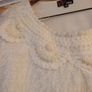 YUMIi  Cream Feather  Dress .  S. M - 12.  NEW - No Tag. Image 3