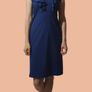 Gerard V-Neck Ruffle Cap Sleeve Sheath Midi Dress Image 6
