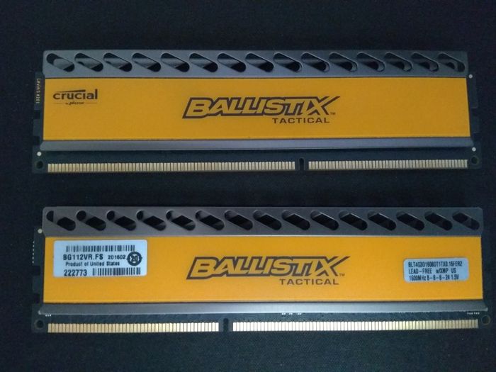Crucial Ballistix Tactical DDR3 RAM 1600MHZ
