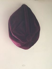 Vintage velvet hat