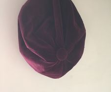 Vintage velvet hat