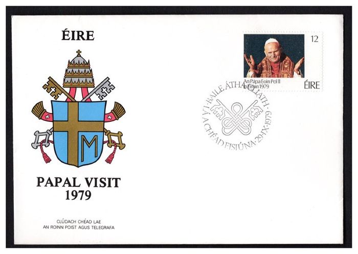 1979 Ireland Papal Visit of Ireland Commemorative Stamp P&T First Day Cover (FDC)