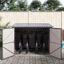Bike Shed 3 pcs Anthracite 215 x 206 x 157 cm Metal Image 3