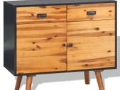 Sideboard Solid Acacia Wood 90x33.5x83 cm