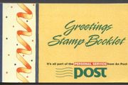 1990 Ireland Greetings Commemorative Stamps Booklet Mint Never Hinged (MNH). Scan of pane image shown