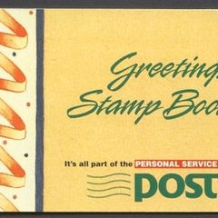 1990 Ireland Greetings Commemorative Stamps Booklet Mint Never Hinged (MNH). Scan of pane image shown