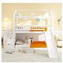 Children Bunk Bed with slide and storage Image 4