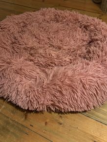 Pink Dog Fluffy bed