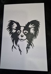 Dog - Papillion Blank Greeting Card