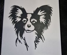 Dog - Papillion Blank Greeting Card