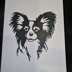 Dog - Papillion Blank Greeting Card