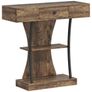 Industrial Console Table with Drawer Image 2