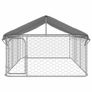Outdoor Dog Kennel with Roof 400x200x150 cm Image 3