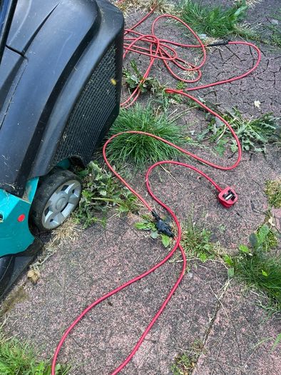 Boch electric lawnmower