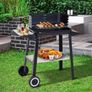 Charcoal BBQ Grill Trolley Patio Outdoor Garden Barbecue Image 2