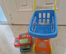 Cash register and trolley