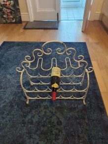 Metal wine rack. Wine not included
