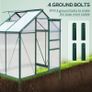 Polycarbonate 6.2 ft W x 4.3 ft Greenhouse Image 7
