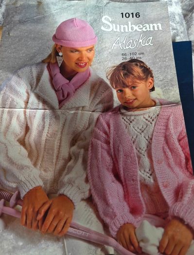 Vintage Sunbeam Alaska knitting pattern,