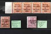 Ireland Collection of Mint Overprints 1922 Varieties