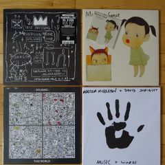 Art on four sleeves (One hand painted) Selling as one lot only