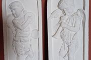 Set of 2 Cherub Plaques