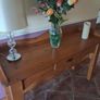 Solid Pine Console Table / Hallway Table with Drawer Image 2