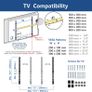 Universal TV Stand Legs TV Feet for 20 to 65 inch LCD/LED/OLED/Plasma TVs, Table Top Replacement TV Stand Image 7