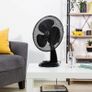 12" Inch, Lightweight, Portable Desk Fan, 3 Speed Settings, Wide-Angled Oscillation, Powerful Airflow, Quiet Operation, Perfect for Bedroom or Office (FREE SHIPPING) Image 7