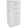 Tall Chest of Drawers Chipboard 41x35x106 cm White Image 6